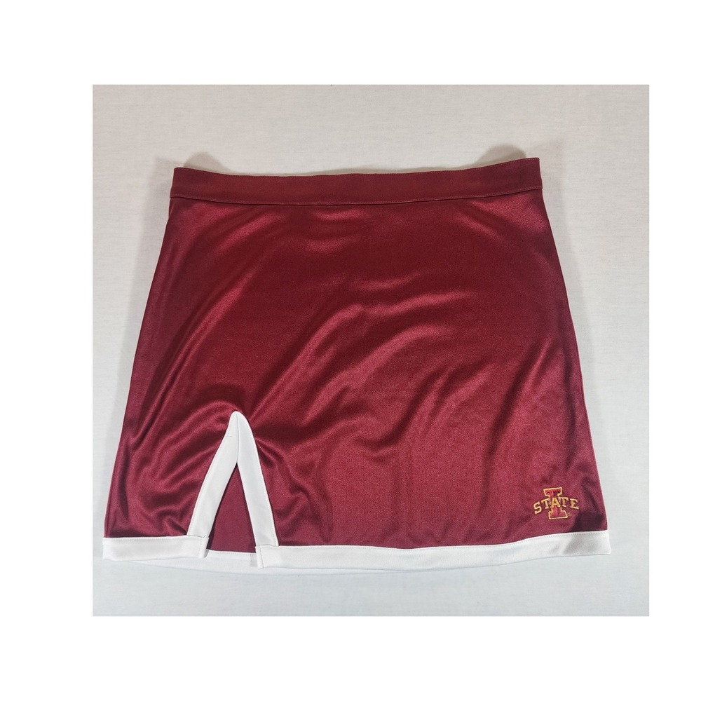 Iowa State Cyclones Cheer Skirt Womens M 8/10 Rivalry Threads Red White Athletic